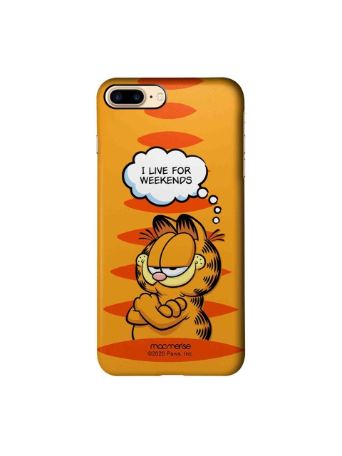 

macmerise Orange & Red Garfield Living For Weekends iPhone 7 Plus Back Case