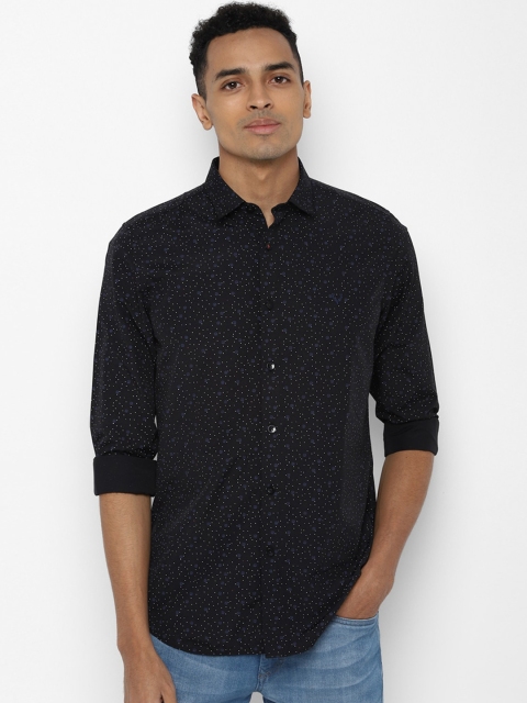 

Allen Solly Men Black Slim Fit Printed Casual Shirt