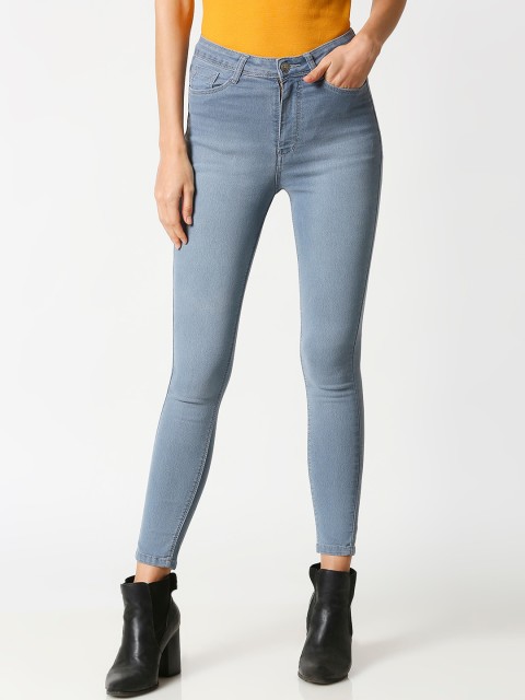 

fungus Women Blue Slim Fit High-Rise Clean Look Jeans