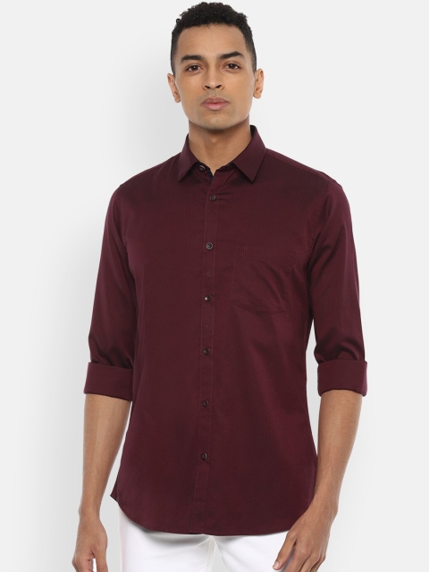 

Van Heusen Sport Men Maroon Slim Fit Solid Casual Shirt