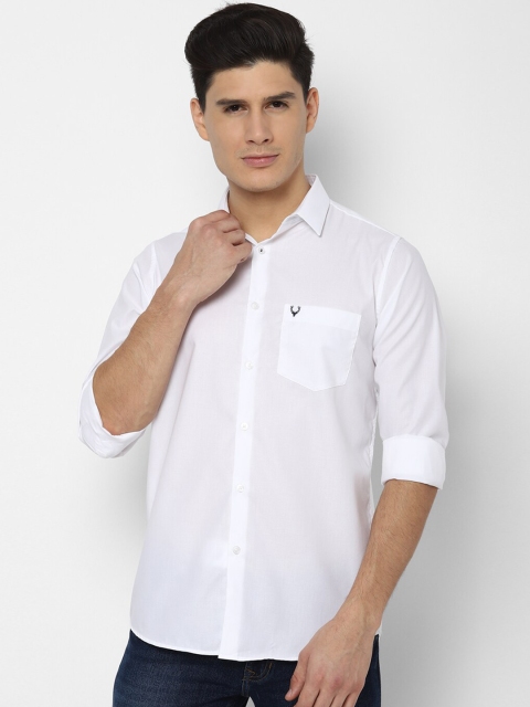 

Allen Solly Men White Slim Fit Self Design Casual Shirt