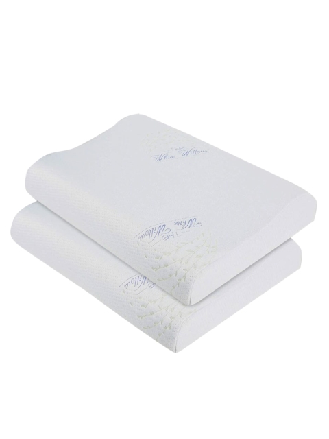 

The White Willow White Solid Memory Foam Contour Pillow