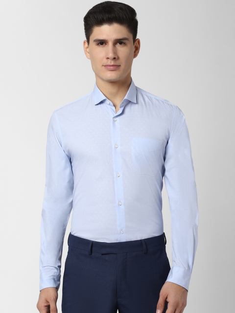 

Peter England Men Blue Regular Fit Solid Casual Shirt