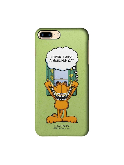 

macmerise Green & Orange Garfield Keep Smiling iPhone 7 Plus Back Case