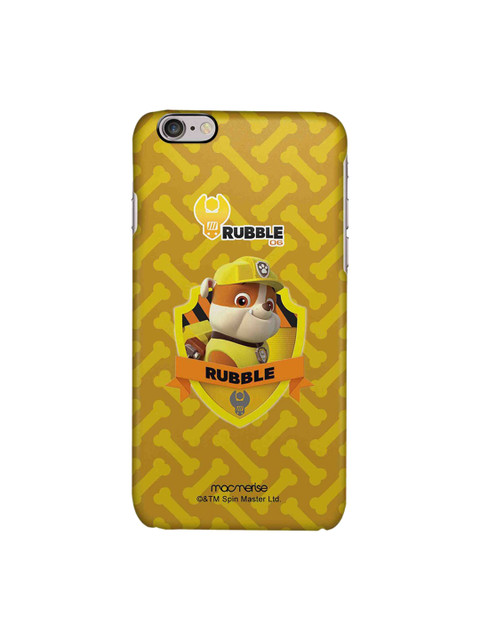 

macmerise Yellow & Orange Rubble Paw Patrol iPhone 6 Back Case