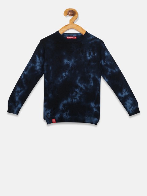 

Monte Carlo Boys Blue Tie & Dye Printed Pullover Sweater