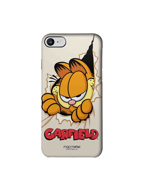 

macmerise Off-White & Brown Heres Garfield iPhone 7 Back Case
