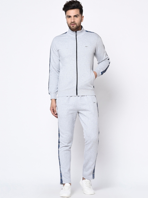 

Octave Men Grey Solid Tracksuit
