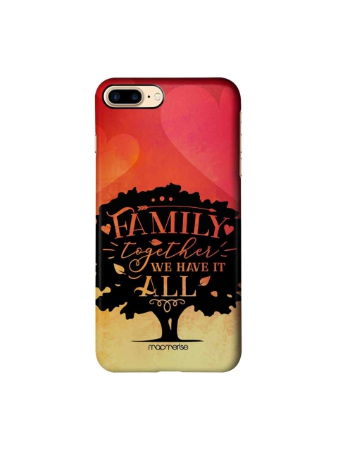 

macmerise Pink & Black Cartoon Characters Family Is All iPhone 7 Plus Macmerise Illustrations Back Case