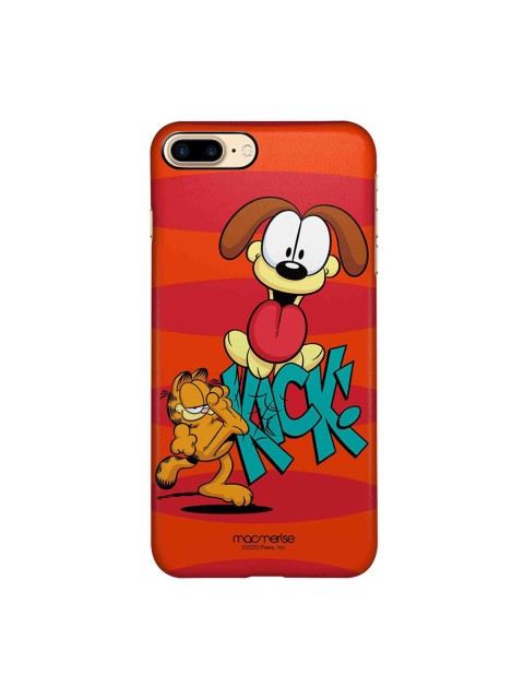 

macmerise Red & Blue Kick to Odie iPhone 8 Plus Garfield Printed Back Cover