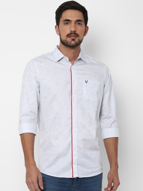 

Allen Solly Men White Slim Fit Printed Casual Shirt