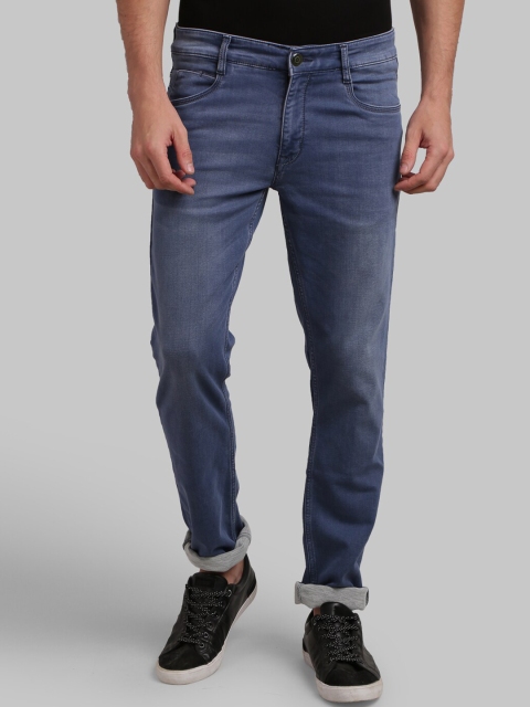 

Parx Men Navy Blue Tapered Fit Mid-Rise Clean Look Jeans