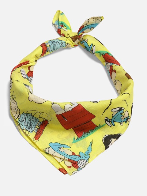 

Free Authority Peanuts Printed Multicolor Bandana for Men, Yellow