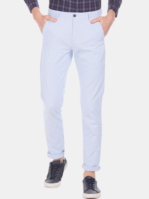 

Arrow Sport Men Blue Regular Fit Solid Regular Trousers