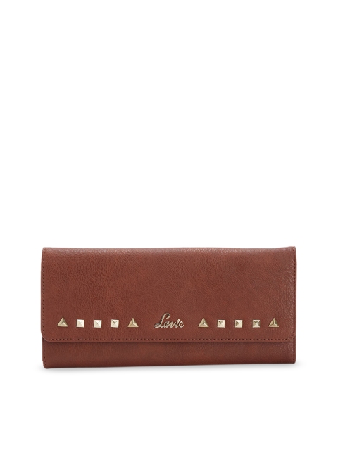 

Lavie Women Brown Solid Three-Fold Wallet