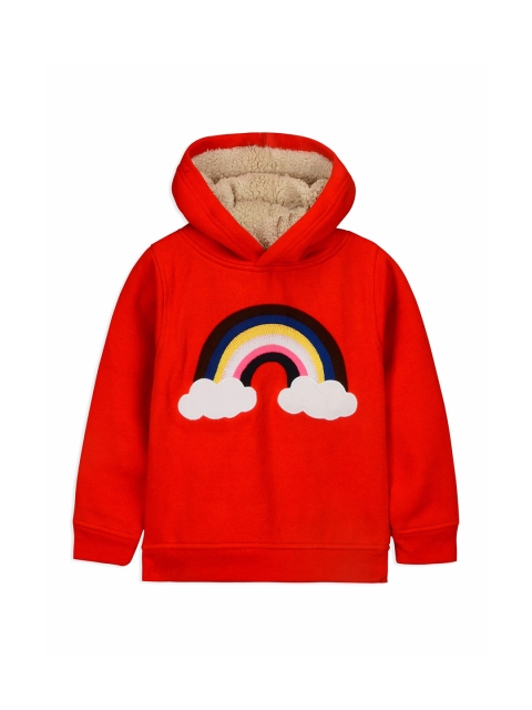 

Cherry Crumble Boys Red Self Design Sweatshirt