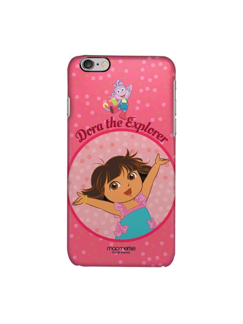 

macmerise Pink & Blue Cartoon Characters Joyful Dora iPhone 6S Back Case