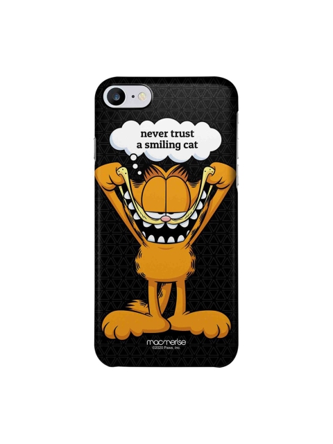 

macmerise Black & Orange Cartoon Characters Smiling Garfield iPhone 7 Back Case