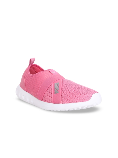 

Puma Unisex Pink Mesh Dwane Slip-On IDP Running Shoes