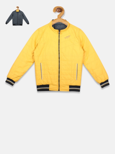 

Monte Carlo Boys Yellow Solid Reversible Bomber Jacket