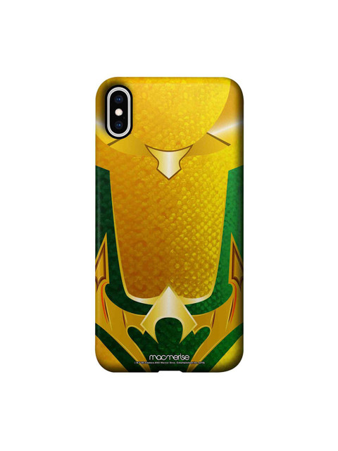 

macmerise Yellow & Green Suit up Aquaman DC Comics iPhone XS Max Back Cover
