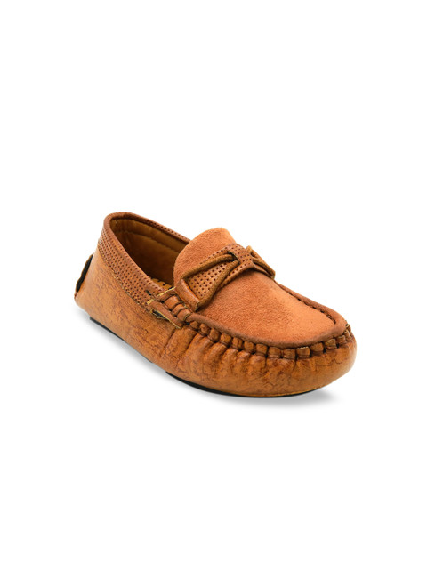 

Jazzy Juniors Boys Tan Brown Solid Driving Shoes