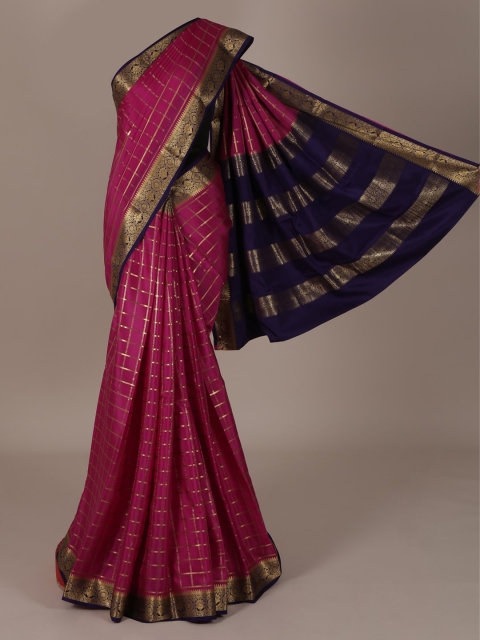 

Pothys Magenta Woven Design Pure Silk Saree