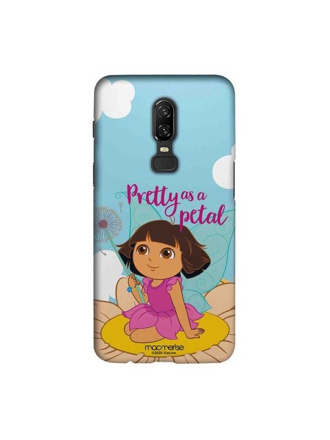 

macmerise Unisex Blue & Pink Pretty Dora Printed OnePlus 6 Back Cover