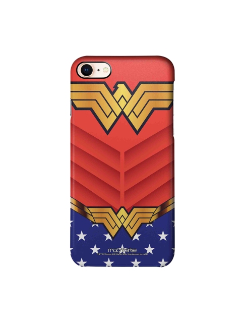 

macmerise Red & Blue Suit Up Wonder Woman iPhone 8 DC Comics Printed Back Cover