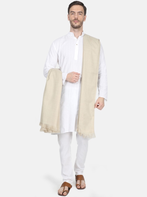 

Monte Carlo Men Beige Solid Shawl