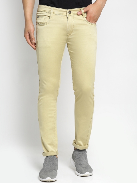 

Rodamo Men Beige Slim Fit Mid-Rise Clean Look Jeans