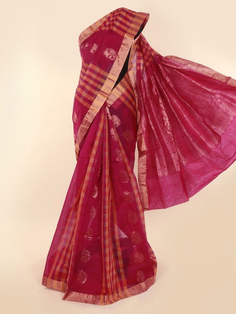 

Pothys Magenta Woven Design Saree