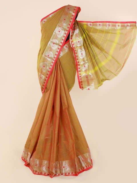 

Pothys Green Woven Design Pure Cotton Saree