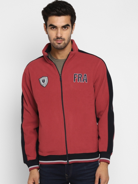 

Octave Men Red Solid Sweatshirt