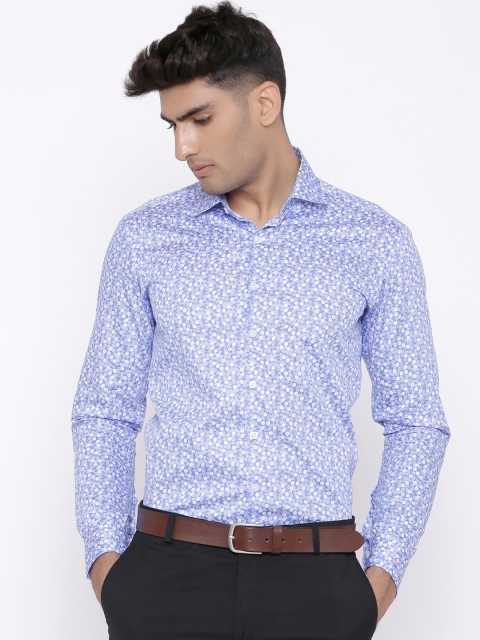 

Tistabene Men Blue Slim Fit Printed Casual Shirt