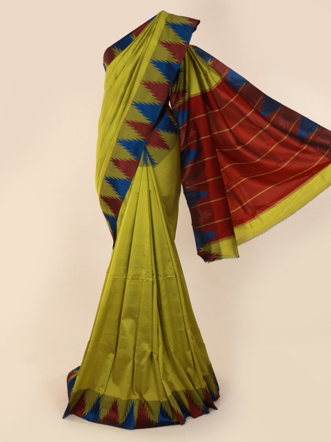 Pothys Green Woven Design Art Silk Saree