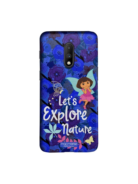 

macmerise Blue & White Explore With Dora OnePlus 7 Back Case
