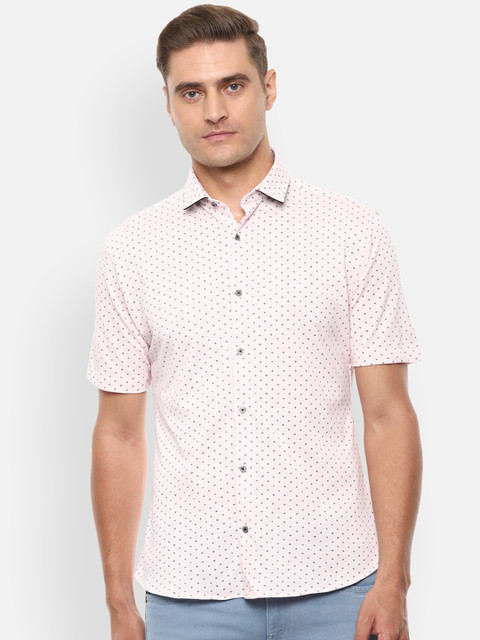 

Van Heusen Sport Men Pink Slim Fit Printed Casual Shirt