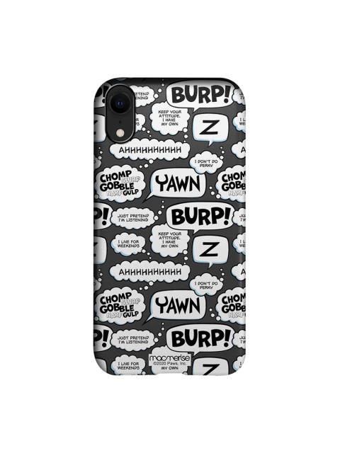 

macmerise Grey & White Moods of Garfield Grey iPhone XR Back Cover