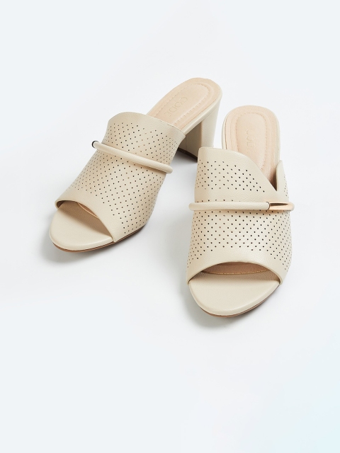 

CODE by Lifestyle Women Beige Printed Peep Toes
