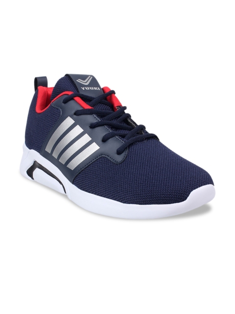 

Yuuki Men Navy Blue & Red STRIKER 3.0 Mesh Running Shoes