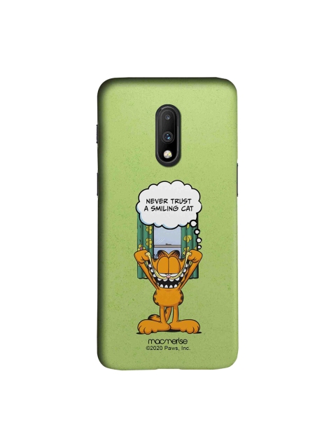

macmerise Green & Orange Cartoon Characters Garfield Keep Smiling OnePlus 7 Back Case