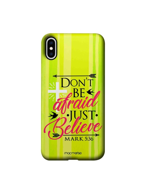 

macmerise Green & Black Just Believe IPhone XS Max Back Case