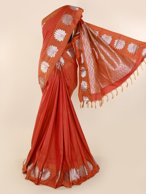 

Pothys Red Woven Design Art Silk Saree