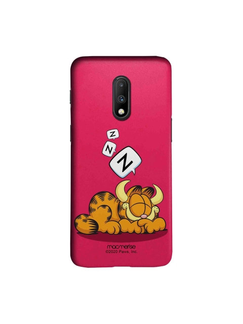 

macmerise Pink & Yellow Sleepy Devil OnePlus 7 Back Cover