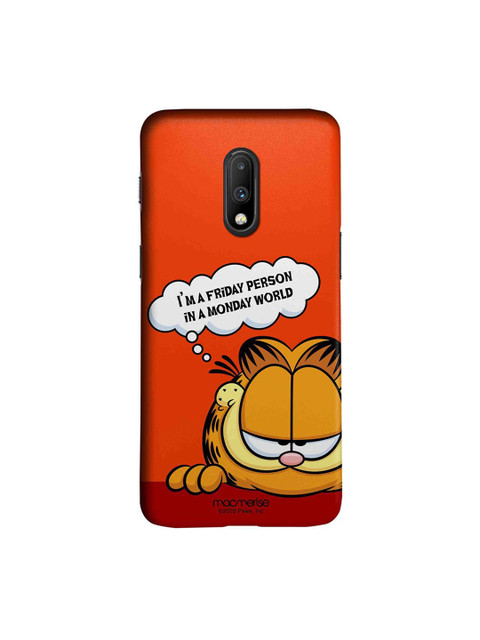 

macmerise Orange & White Garfield Friday OnePlus 7 Case