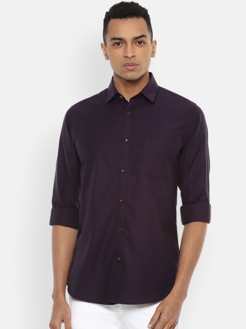 

Van Heusen Sport Men Purple Slim Fit Solid Casual Shirt
