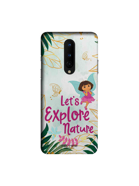 

macmerise Green & Pink Explore with Dora Printed OnePlus 8 Back Case
