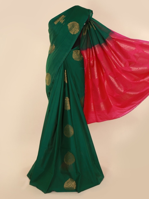 

Pothys Green Woven Design Silk Cotton Saree
