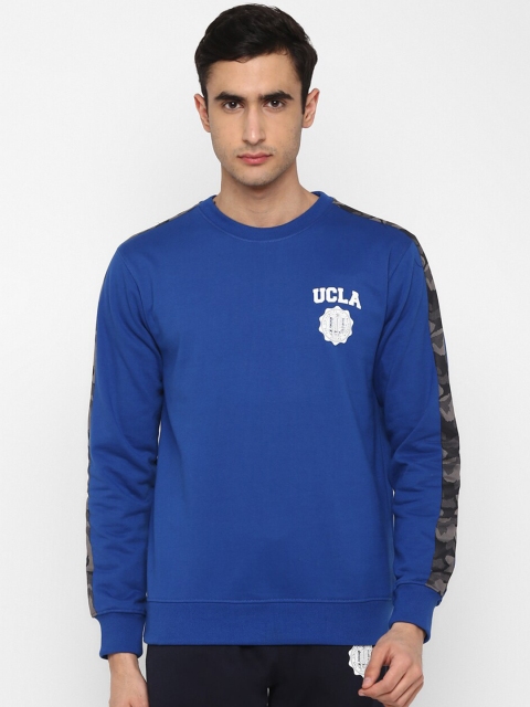 

UCLA Men Blue Solid Sweatshirt